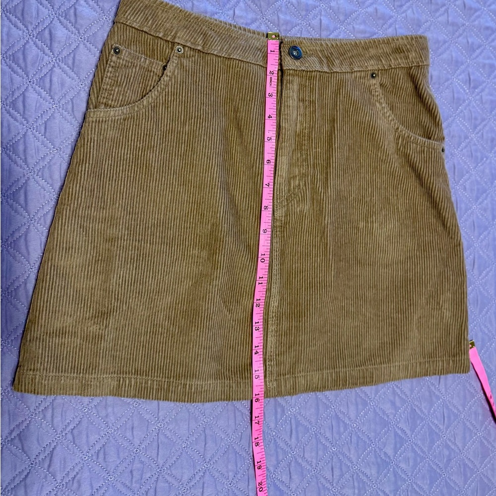 VANS Women's Ground Work Cord Mini Skirt size 26 - Picture 6 of 8